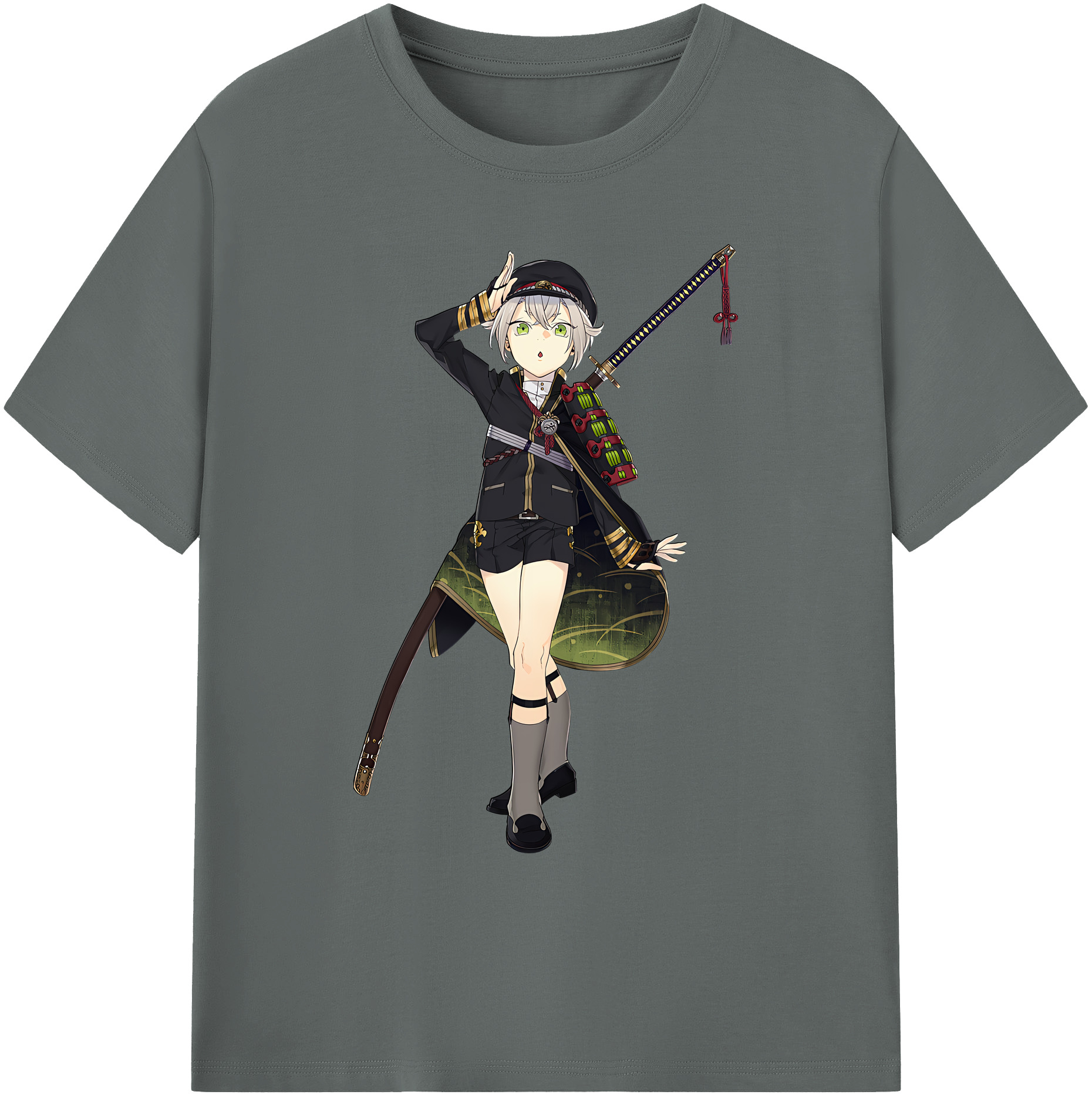 （画像用） 刀剣乱舞 Touken Ranbu 綿100％ メンズ半袖Tシャツ｜肌触りやわらか＆通気性